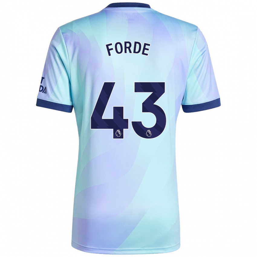 Niño Camiseta Romari Forde #43 Agua Equipación Tercera 2024/25 La Camisa Chile