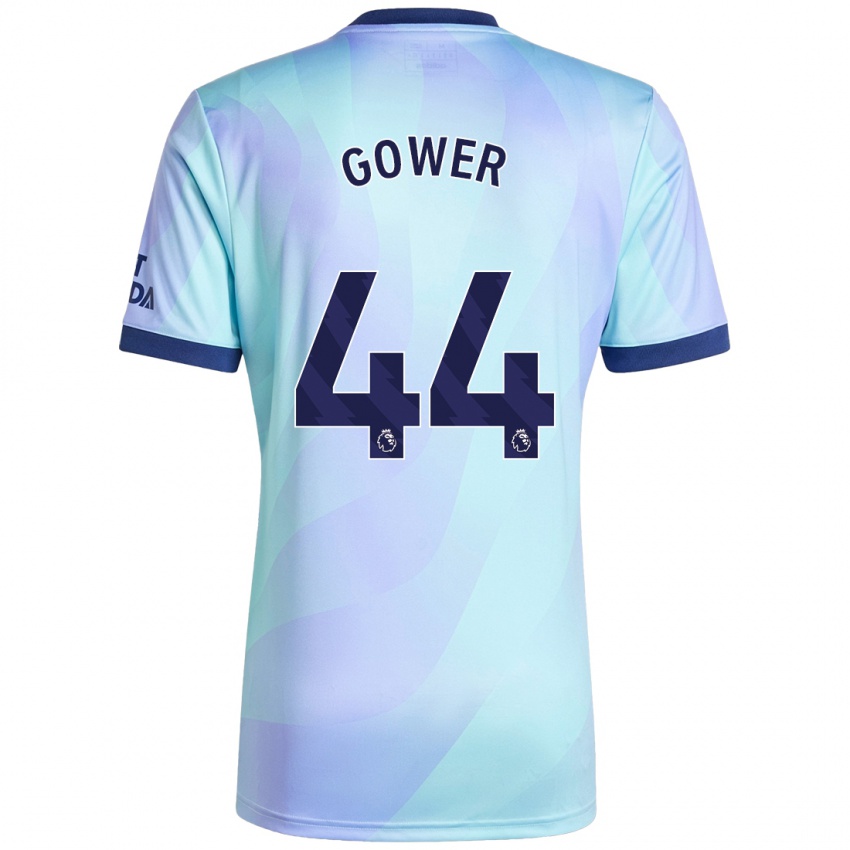 Niño Camiseta Jimi Gower #44 Agua Equipación Tercera 2024/25 La Camisa Chile