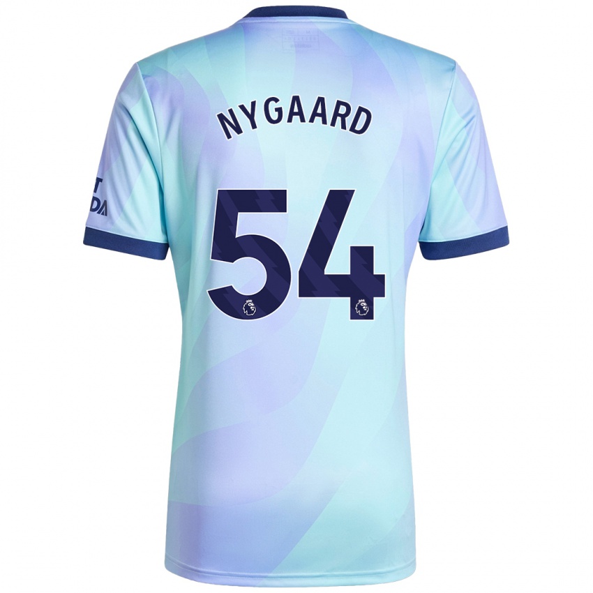 Niño Camiseta Lucas Nygaard #54 Agua Equipación Tercera 2024/25 La Camisa Chile