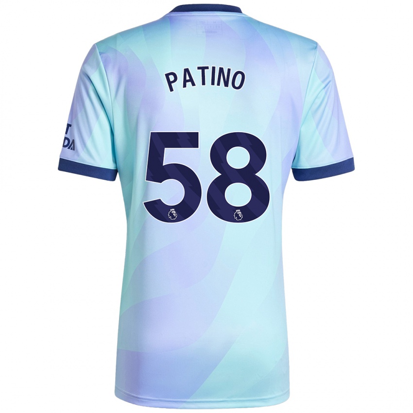 Niño Camiseta Charlie Patino #58 Agua Equipación Tercera 2024/25 La Camisa Chile