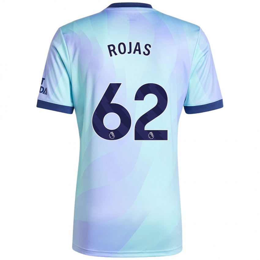 Niño Camiseta Alexei Rojas #62 Agua Equipación Tercera 2024/25 La Camisa Chile