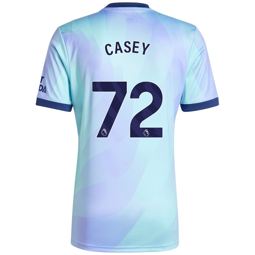 Niño Camiseta Dan Casey #72 Agua Equipación Tercera 2024/25 La Camisa Chile