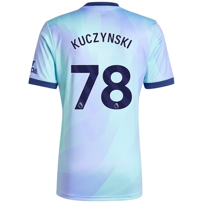 Niño Camiseta Max Kuczynski #78 Agua Equipación Tercera 2024/25 La Camisa Chile