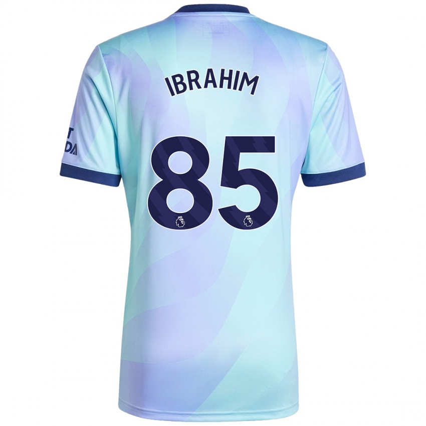 Niño Camiseta Ife Ibrahim #85 Agua Equipación Tercera 2024/25 La Camisa Chile