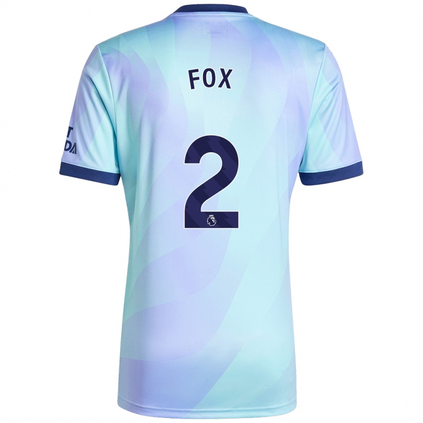 Niño Camiseta Emily Fox #2 Agua Equipación Tercera 2024/25 La Camisa Chile