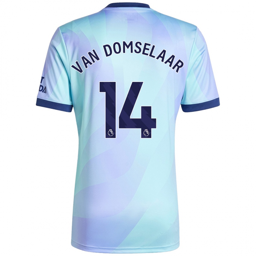 Niño Camiseta Daphne Van Domselaar #14 Agua Equipación Tercera 2024/25 La Camisa Chile