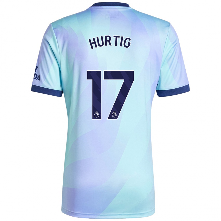 Niño Camiseta Lina Hurtig #17 Agua Equipación Tercera 2024/25 La Camisa Chile