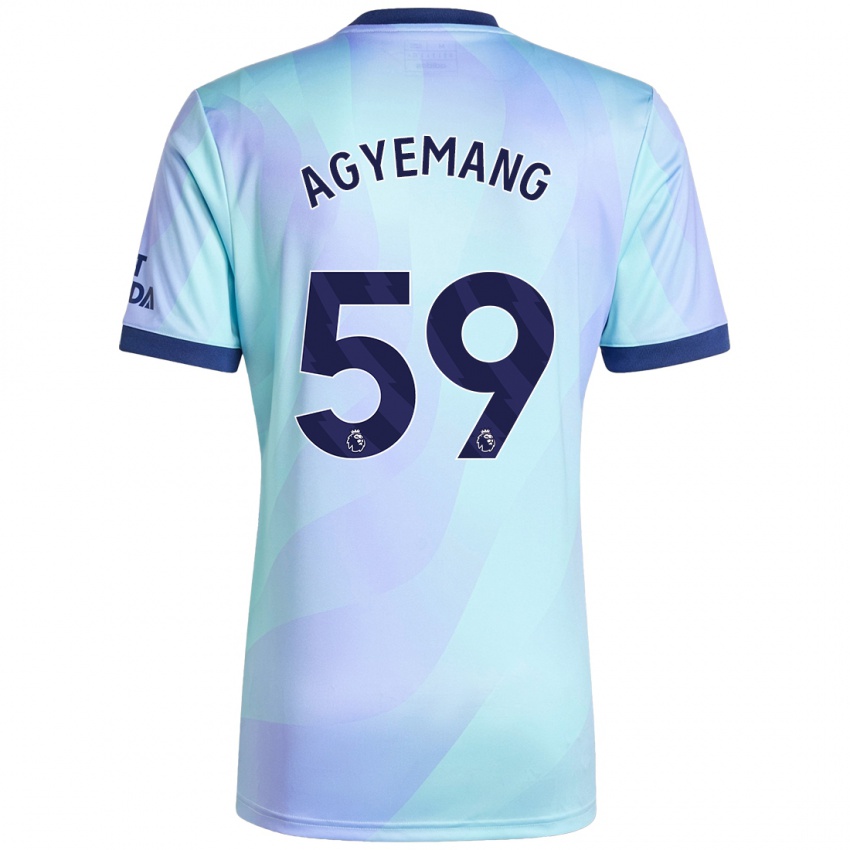 Niño Camiseta Michelle Agyemang #59 Agua Equipación Tercera 2024/25 La Camisa Chile