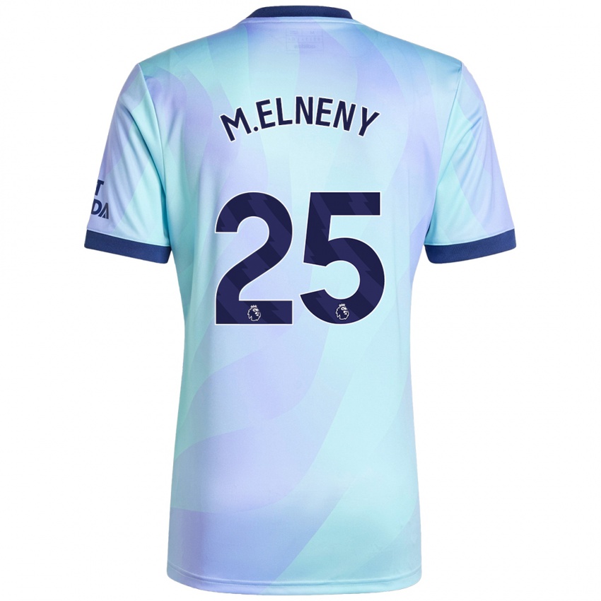 Niño Camiseta Mohamed Elneny #25 Agua Equipación Tercera 2024/25 La Camisa Chile