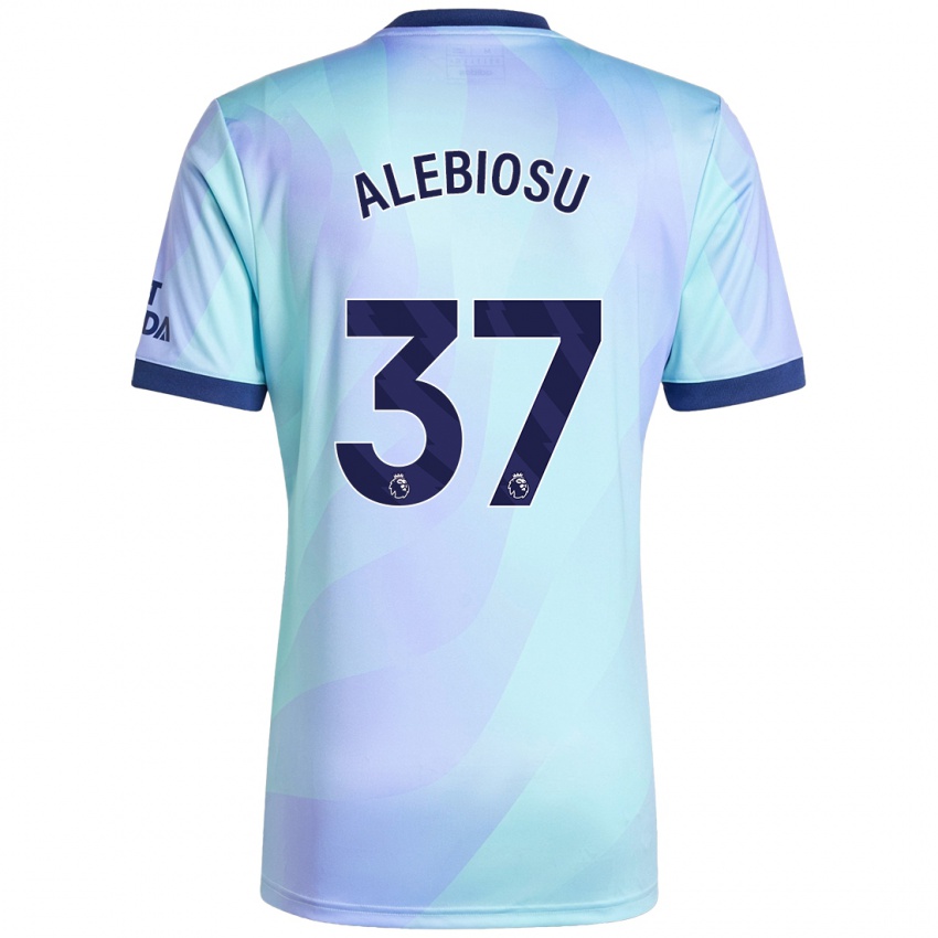 Niño Camiseta Ryan Alebiosu #37 Agua Equipación Tercera 2024/25 La Camisa Chile