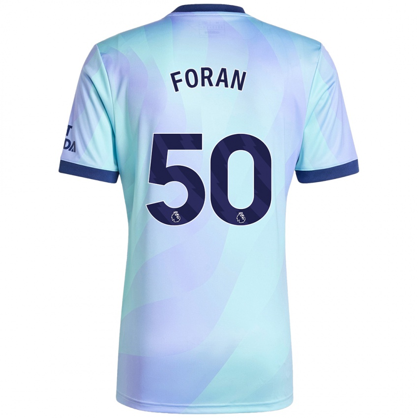 Niño Camiseta Taylor Foran #50 Agua Equipación Tercera 2024/25 La Camisa Chile