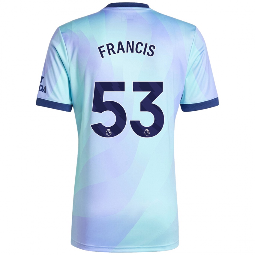 Niño Camiseta Jack Henry Francis #53 Agua Equipación Tercera 2024/25 La Camisa Chile