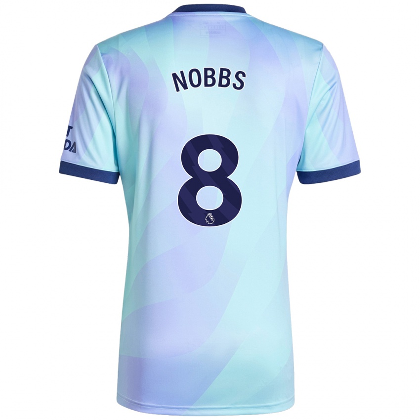 Niño Camiseta Nobbs #8 Agua Equipación Tercera 2024/25 La Camisa Chile