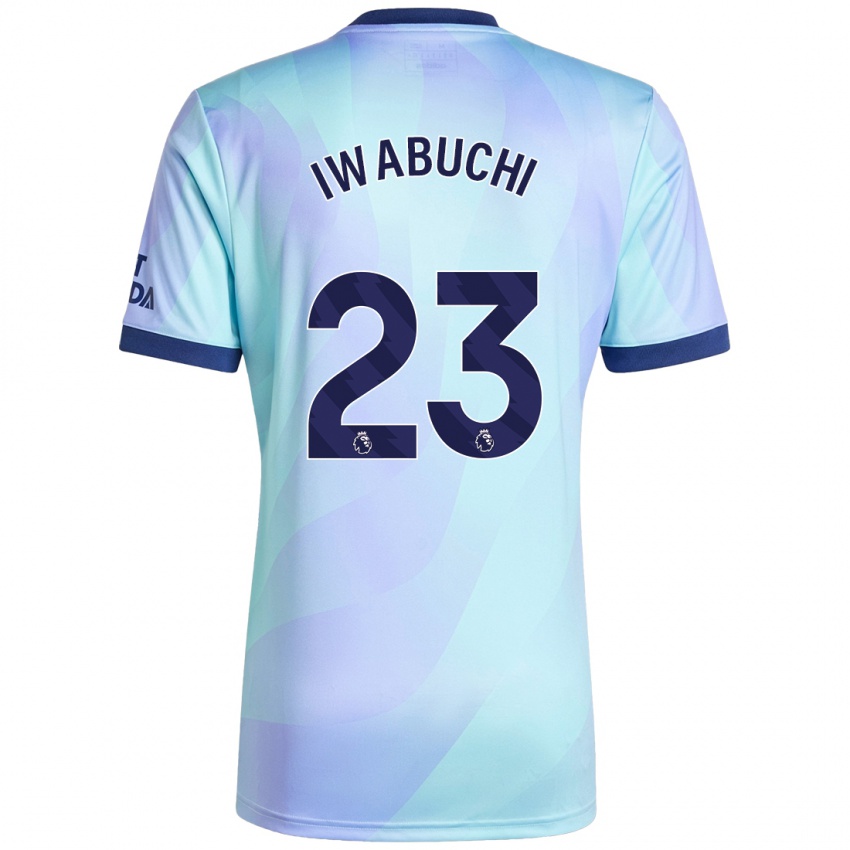 Niño Camiseta Mana Iwabuchi #23 Agua Equipación Tercera 2024/25 La Camisa Chile