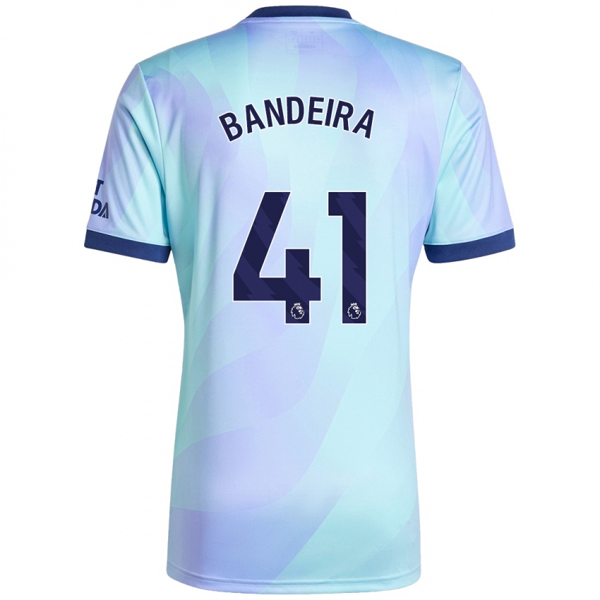 Niño Camiseta Mauro Bandeira #41 Agua Equipación Tercera 2024/25 La Camisa Chile