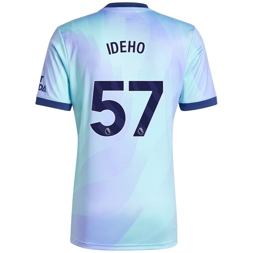 Niño Camiseta Joel Ideho #57 Agua Equipación Tercera 2024/25 La Camisa Chile