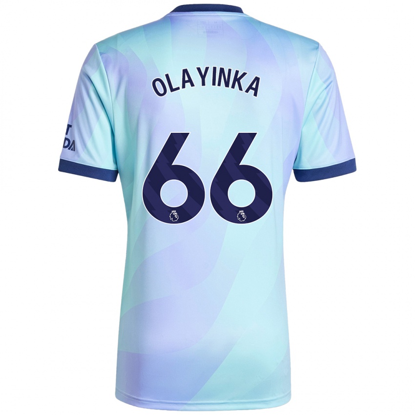 Niño Camiseta James Olayinka #66 Agua Equipación Tercera 2024/25 La Camisa Chile