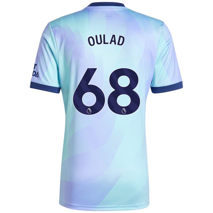 Niño Camiseta Salah-Eddine Oulad M'hand #68 Agua Equipación Tercera 2024/25 La Camisa Chile