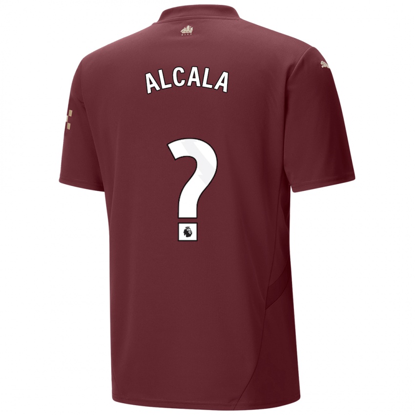 Niño Camiseta Álex Alcalá #0 Granate Equipación Tercera 2024/25 La Camisa Chile