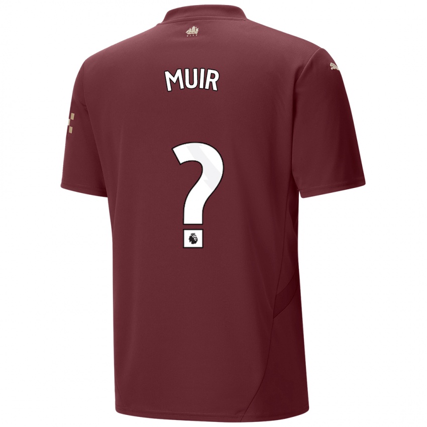 Niño Camiseta Ashton Muir #0 Granate Equipación Tercera 2024/25 La Camisa Chile