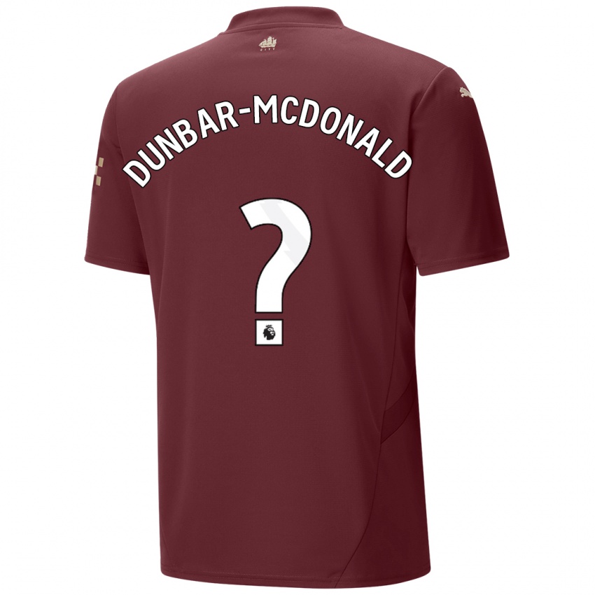 Niño Camiseta Christian Dunbar-Mcdonald #0 Granate Equipación Tercera 2024/25 La Camisa Chile