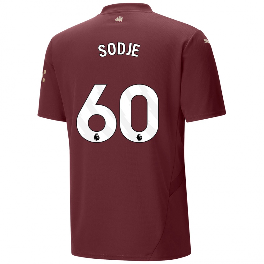 Niño Camiseta Tai Sodje #60 Granate Equipación Tercera 2024/25 La Camisa Chile