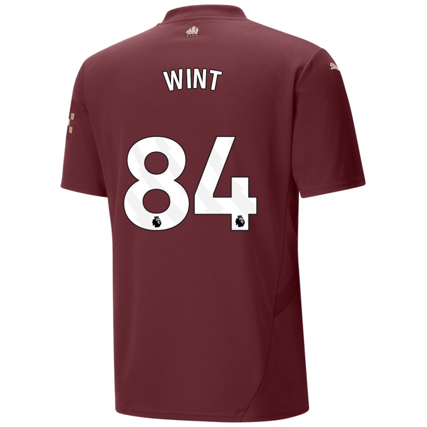 Niño Camiseta Jack Wint #84 Granate Equipación Tercera 2024/25 La Camisa Chile