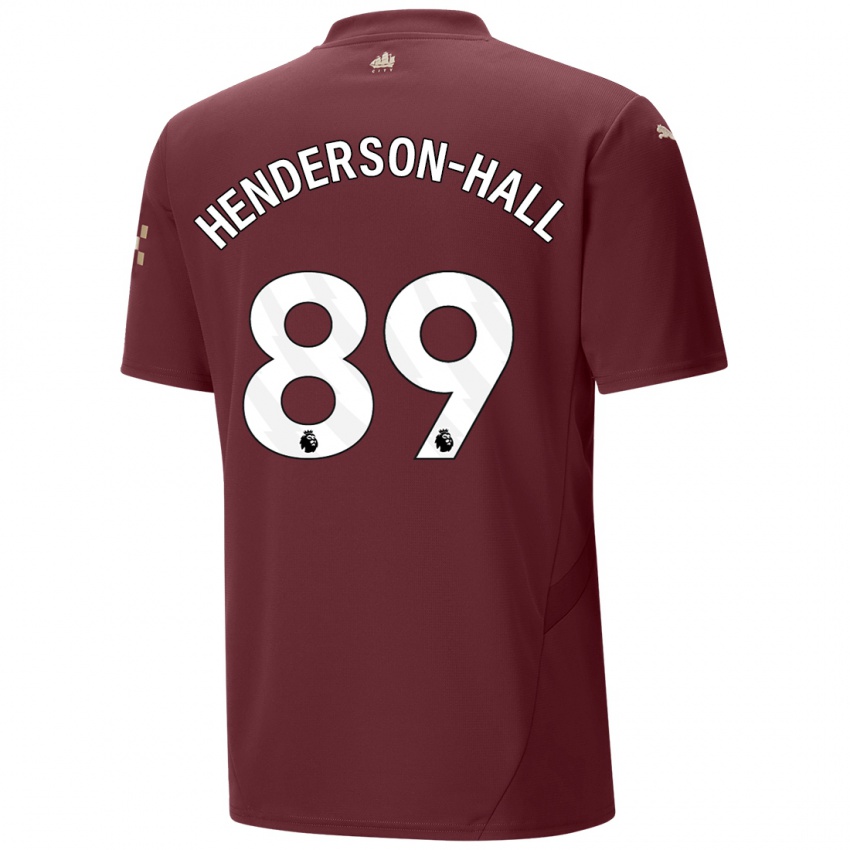 Niño Camiseta Matty Henderson-Hall #89 Granate Equipación Tercera 2024/25 La Camisa Chile