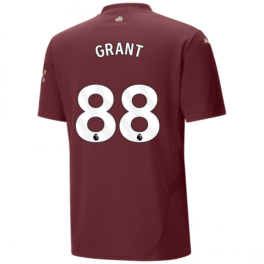 Niño Camiseta True Grant #88 Granate Equipación Tercera 2024/25 La Camisa Chile