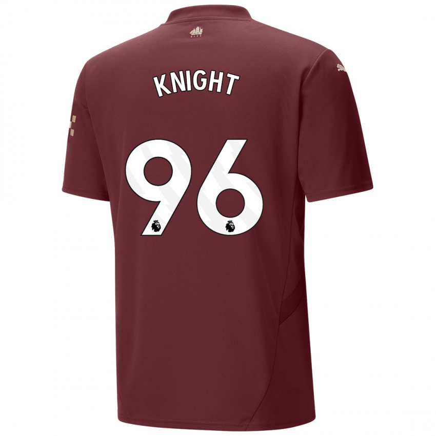 Niño Camiseta Ben Knight #96 Granate Equipación Tercera 2024/25 La Camisa Chile