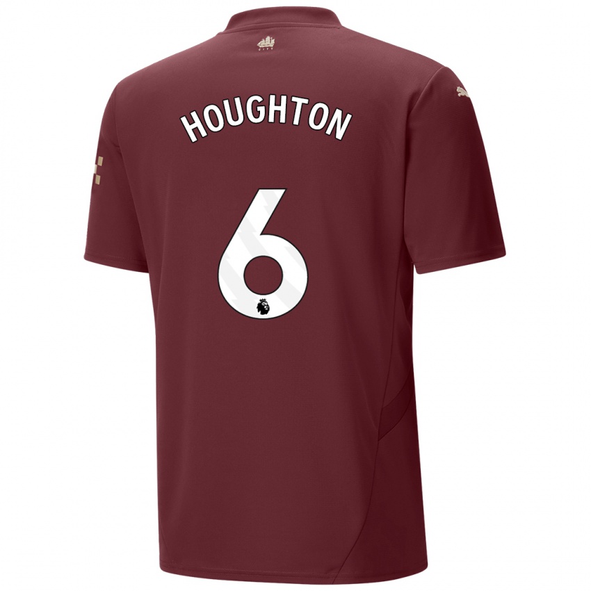 Niño Camiseta Steph Houghton #6 Granate Equipación Tercera 2024/25 La Camisa Chile