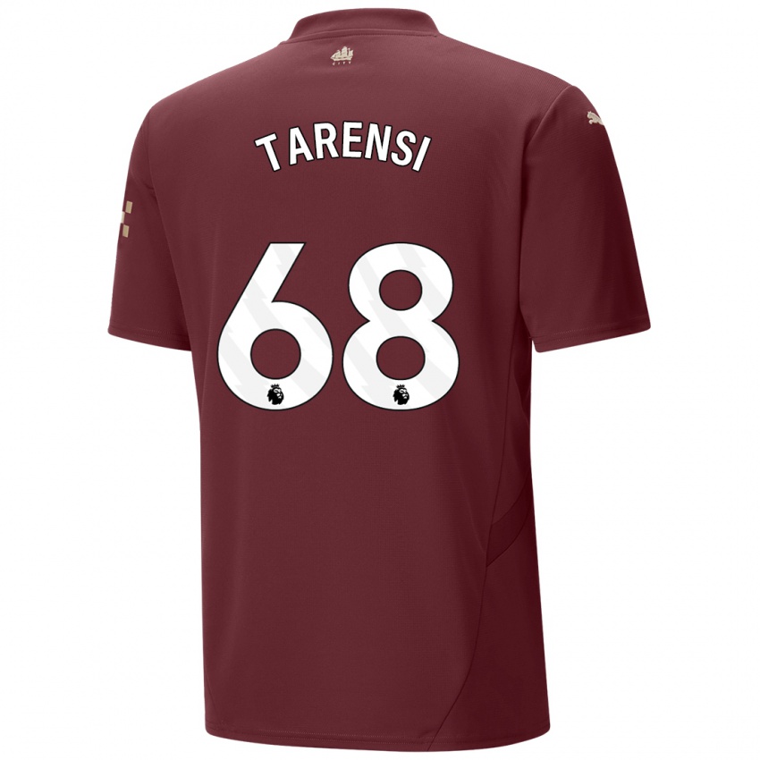 Niño Camiseta Oscar Tarensi #68 Granate Equipación Tercera 2024/25 La Camisa Chile