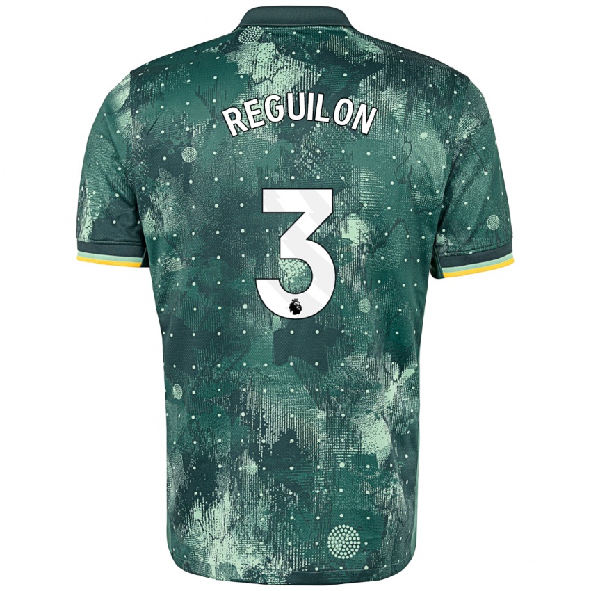 Niño Camiseta Sergio Reguilon #3 Verde Menta Equipación Tercera 2024/25 La Camisa Chile