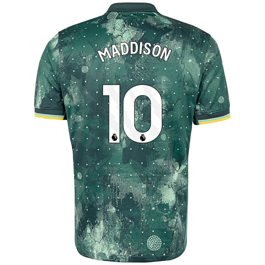 Niño Camiseta James Maddison #10 Verde Menta Equipación Tercera 2024/25 La Camisa Chile