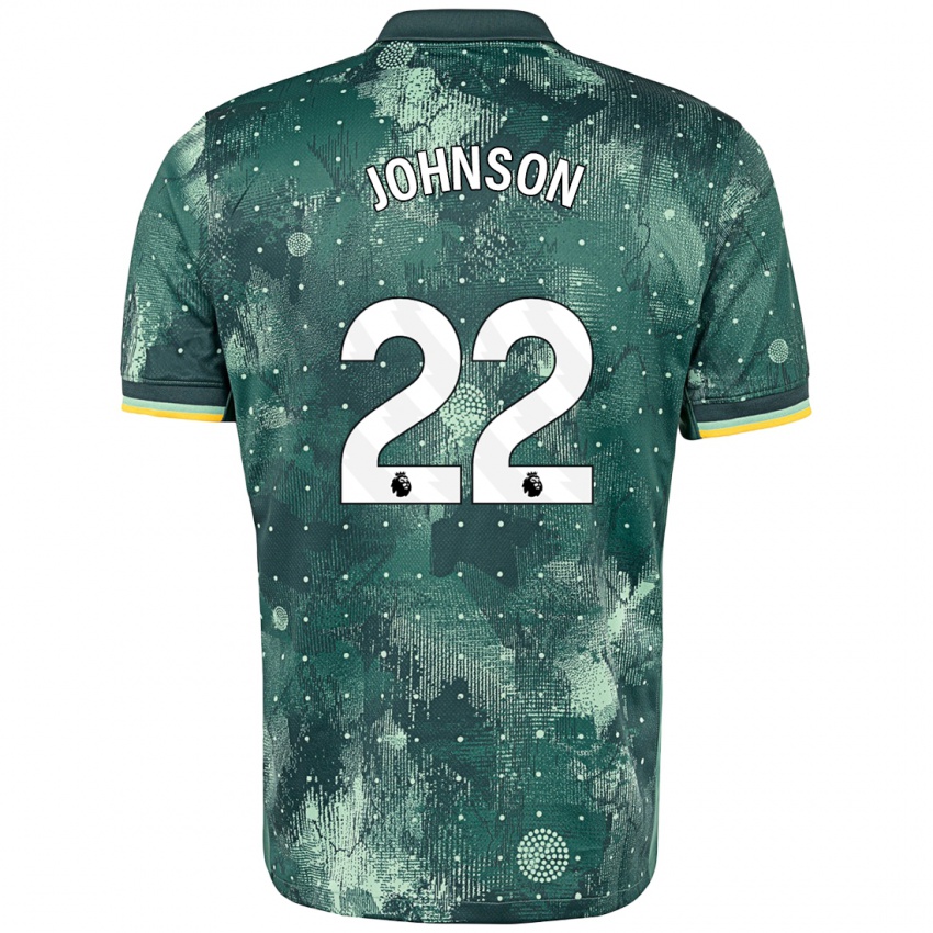 Niño Camiseta Brennan Johnson #22 Verde Menta Equipación Tercera 2024/25 La Camisa Chile