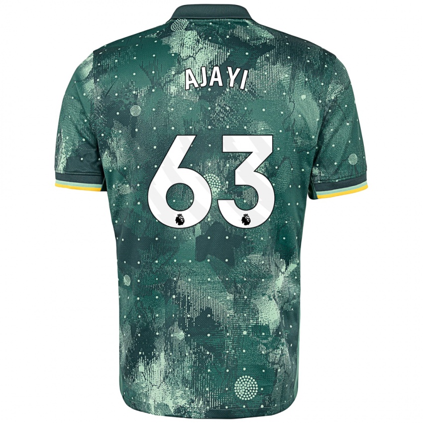 Niño Camiseta Damola Ajayi #63 Verde Menta Equipación Tercera 2024/25 La Camisa Chile