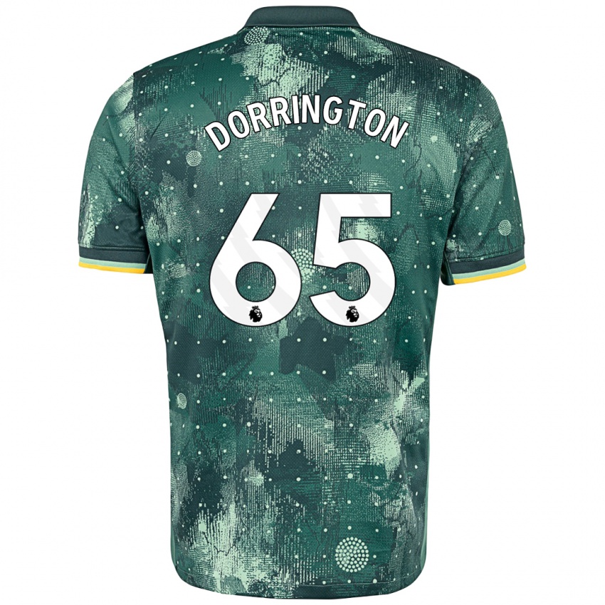 Niño Camiseta Alfie Dorrington #65 Verde Menta Equipación Tercera 2024/25 La Camisa Chile