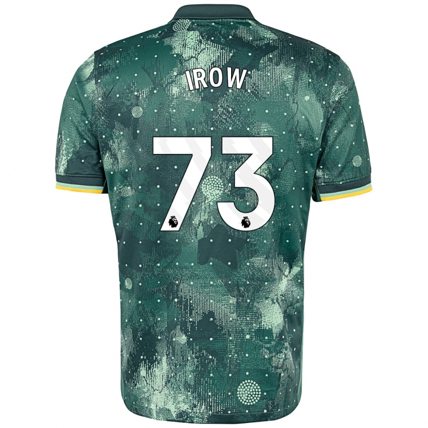 Niño Camiseta Oliver Irow #73 Verde Menta Equipación Tercera 2024/25 La Camisa Chile