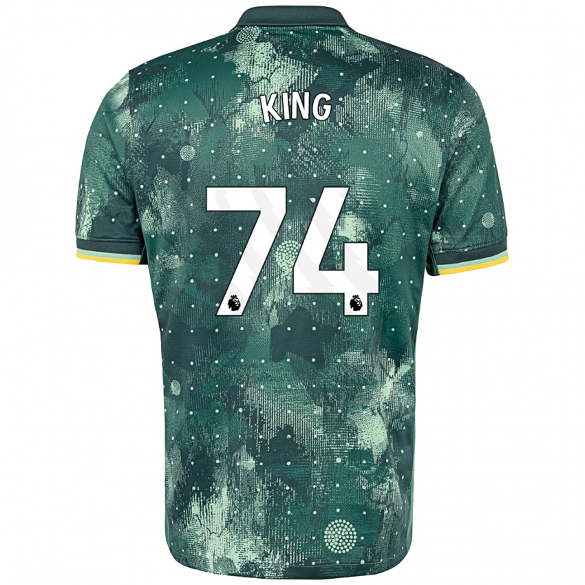 Niño Camiseta Maeson King #74 Verde Menta Equipación Tercera 2024/25 La Camisa Chile