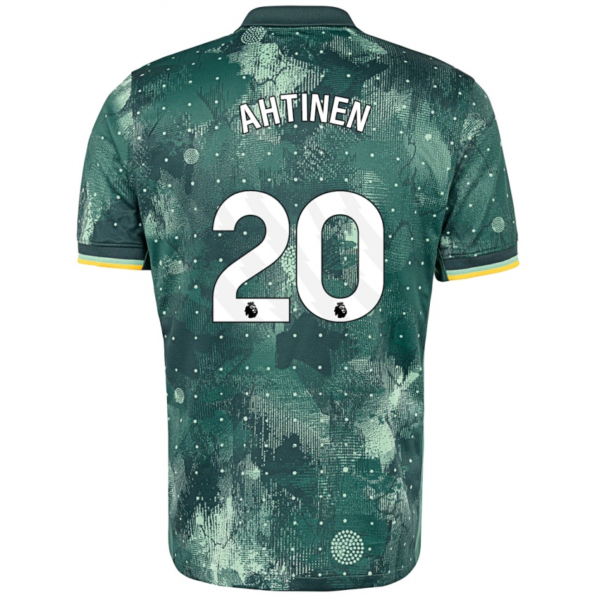 Niño Camiseta Olga Ahtinen #20 Verde Menta Equipación Tercera 2024/25 La Camisa Chile