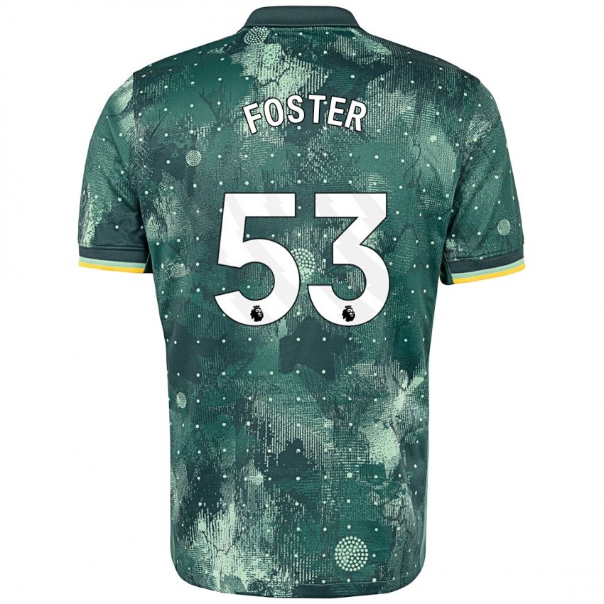 Niño Camiseta Brooklyn Lyons Foster #53 Verde Menta Equipación Tercera 2024/25 La Camisa Chile