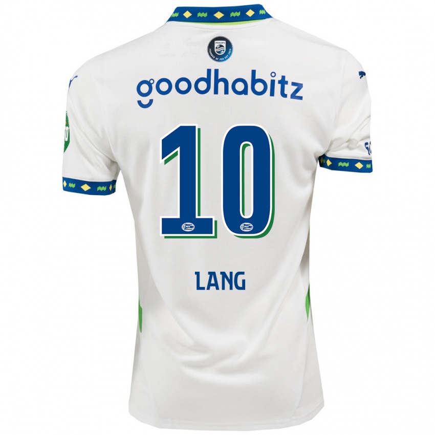 Niño Camiseta Noa Lang #10 Blanco Azul Oscuro Equipación Tercera 2024/25 La Camisa Chile