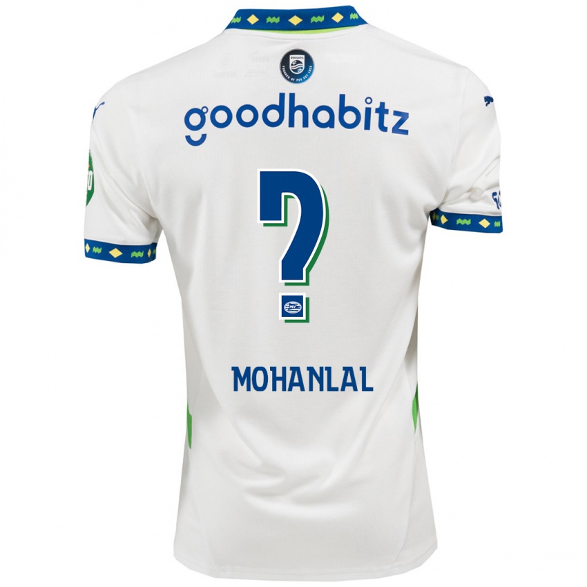 Niño Camiseta Pawan Mohanlal #0 Blanco Azul Oscuro Equipación Tercera 2024/25 La Camisa Chile