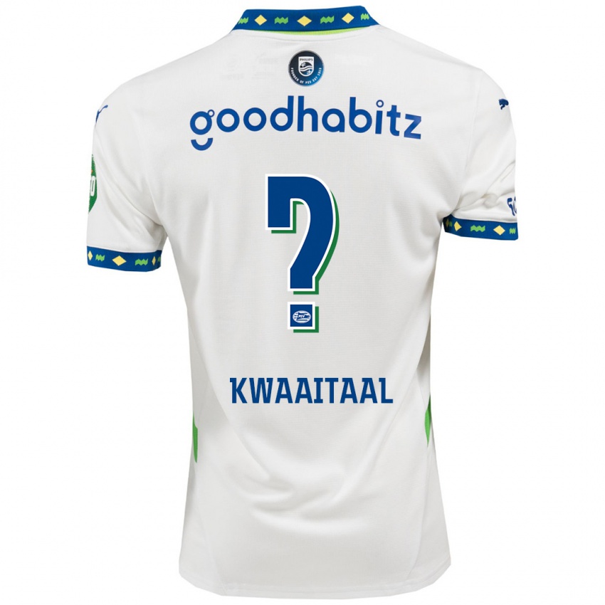 Niño Camiseta Julian Kwaaitaal #0 Blanco Azul Oscuro Equipación Tercera 2024/25 La Camisa Chile