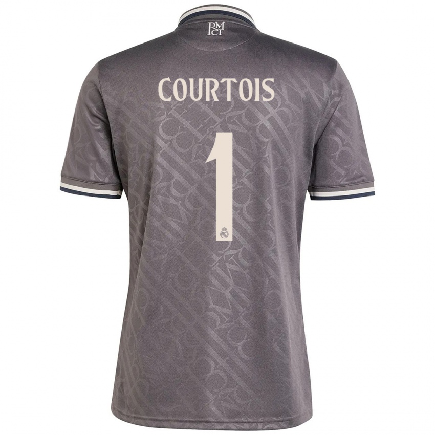 Niño Camiseta Thibaut Courtois #1 Carbón Equipación Tercera 2024/25 La Camisa Chile