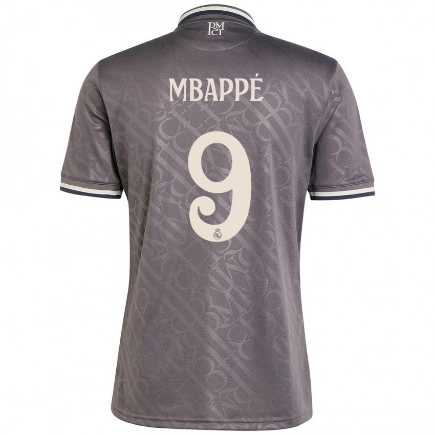 Niño Camiseta Kylian Mbappe #9 Carbón Equipación Tercera 2024/25 La Camisa Chile