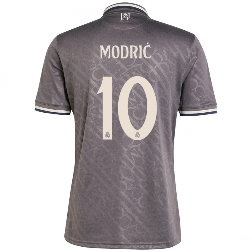 Niño Camiseta Luka Modric #10 Carbón Equipación Tercera 2024/25 La Camisa Chile