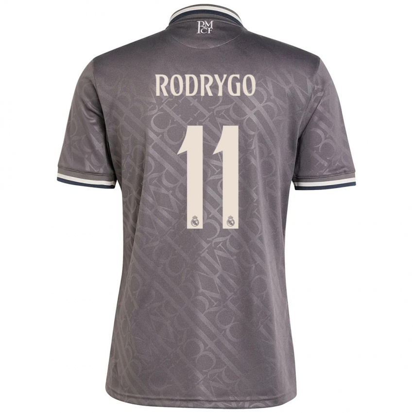 Niño Camiseta Rodrygo #11 Carbón Equipación Tercera 2024/25 La Camisa Chile