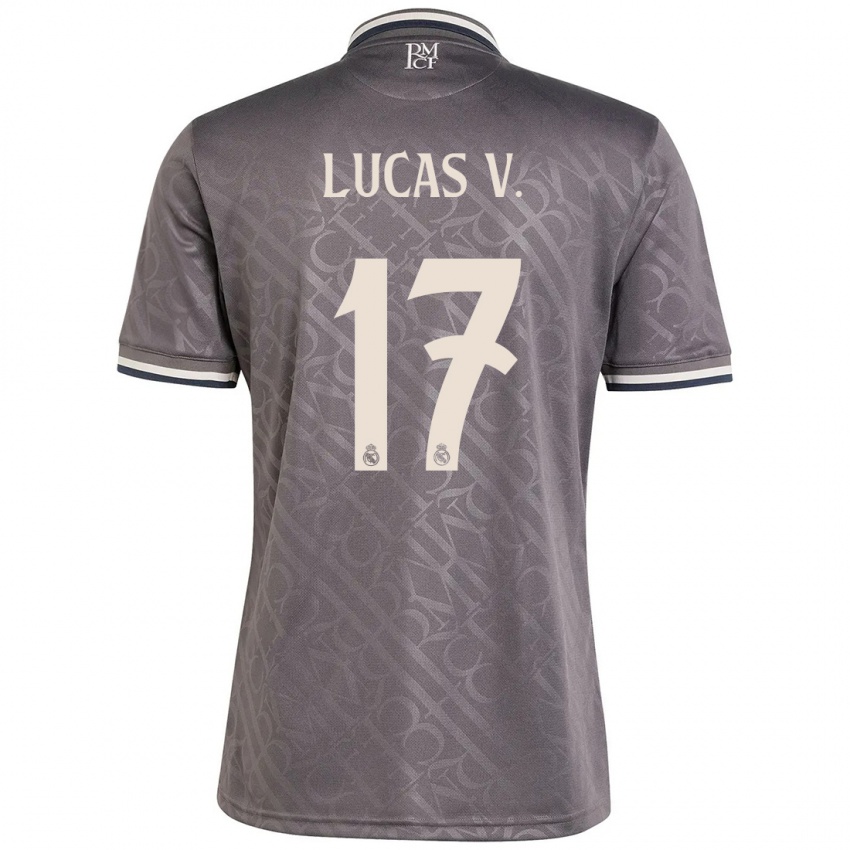 Niño Camiseta Lucas Vazquez #17 Carbón Equipación Tercera 2024/25 La Camisa Chile