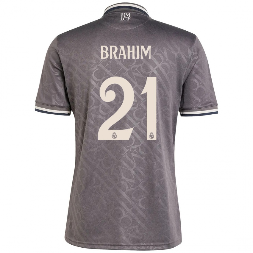 Niño Camiseta Brahim Diaz #21 Carbón Equipación Tercera 2024/25 La Camisa Chile